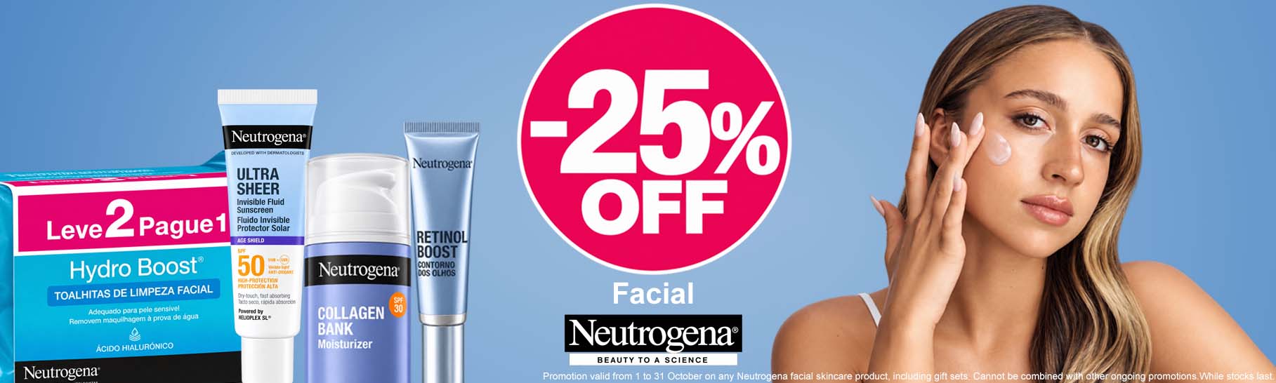 Banner Principal - Neutrogena Rosto