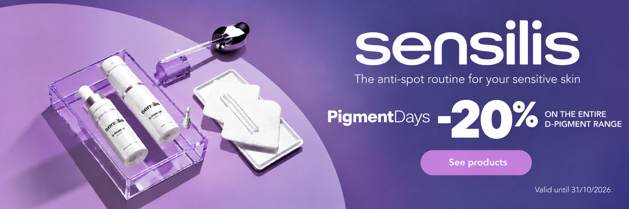 Banner Principal - Sensilis PigmentDays