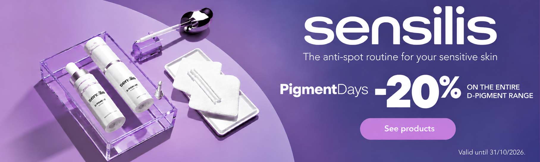 Banner Principal - Sensilis PigmentDays