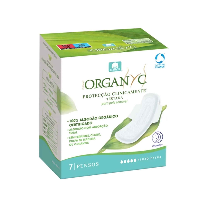 Organyc Penso Higiénico Fluxo Extra - 7 pensos - Organyc - 8016867012584