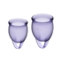 Satisfyer Feel Confident Copas Menstruales 2un - Morado - Satisfyer - 4061504002033