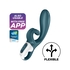 Satisfyer Hug Me Rabbit Bluetooth Vibrator & App- Blue - Satisfyer - 4061504036571
