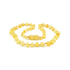 Âmbar Báltico Amber Adult Necklace Baroque Lemon Rustic - 45 cm - Âmbar Báltico - 1000594
