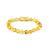 Âmbar Báltico Pulseira de Âmbar Bebé Barroco Limão Polido - 14 cm - Âmbar Báltico - 1000597