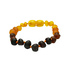 Âmbar Báltico Rustic Rainbow Baroque Baby Amber Bracelet - 14 cm - Âmbar Báltico - 1000603