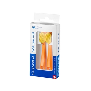 Curaprox CS 5460 Escova Dentes Travel Refill 2un - Laranja/Amarelo
