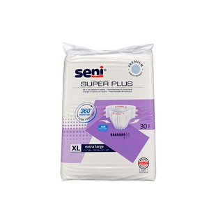 Pañales para adultos SENI Super Plus, talla XL – 30 unidades 