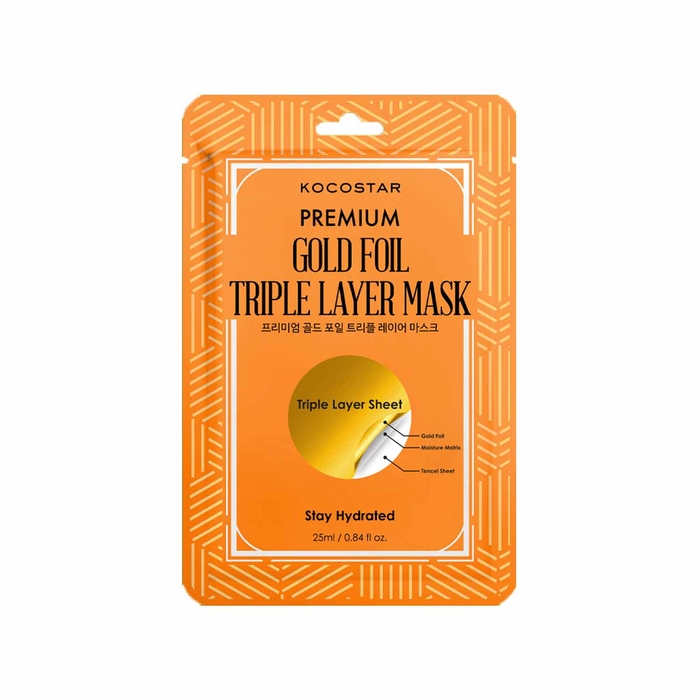 Kocostar Premium Gold Foil Mask Face Mask - 1 unit - Kocostar - 8809328325596