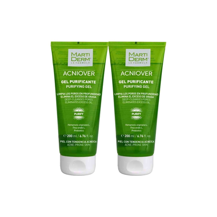 Martiderm Acniover Purifying Gel - 2x200mL - Martiderm - 8436589050419