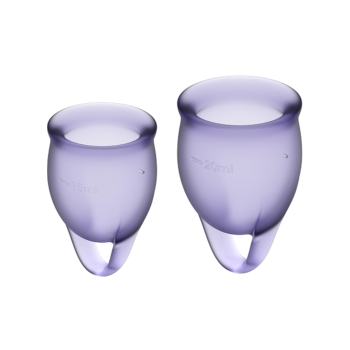 Satisfyer Feel Confident Copas Menstruales 2un - Morado - Satisfyer - 4061504002033