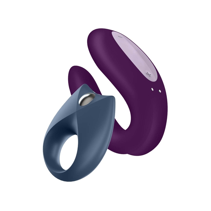 Satisfyer Partner Box Bluetooth Vibrator & App - Blue and Purple - Satisfyer - 4061504018508