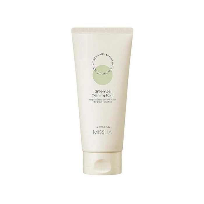 Missha Creamy Latte Espuma de Limpeza Chá Verde 172 mL - MISSHA - 8809747946327