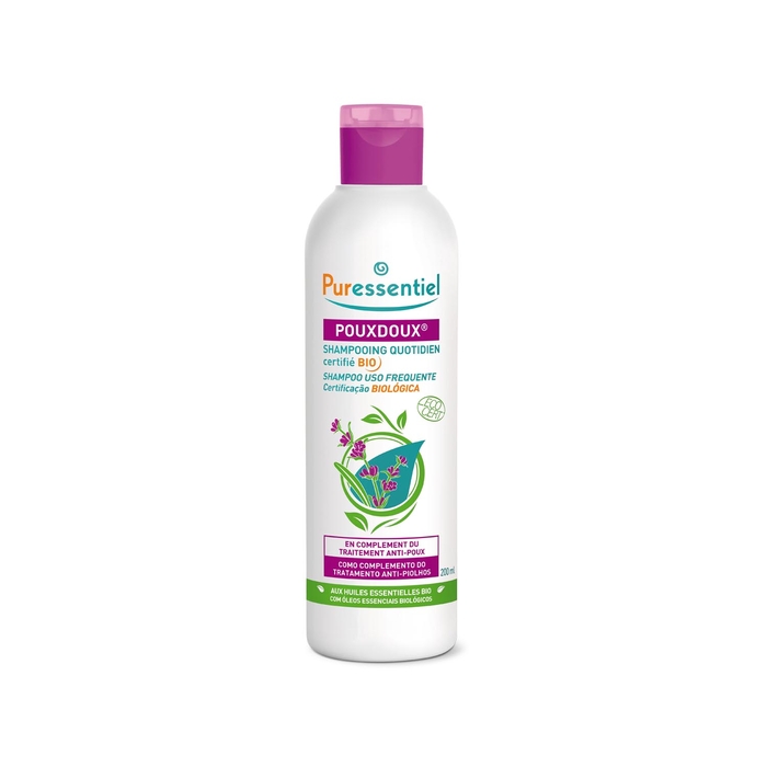 Puressentiel Anti-Lice Pouxdoux Frequent Use Shampoo BIO - 200mL - Puressentiel - 3401340797839