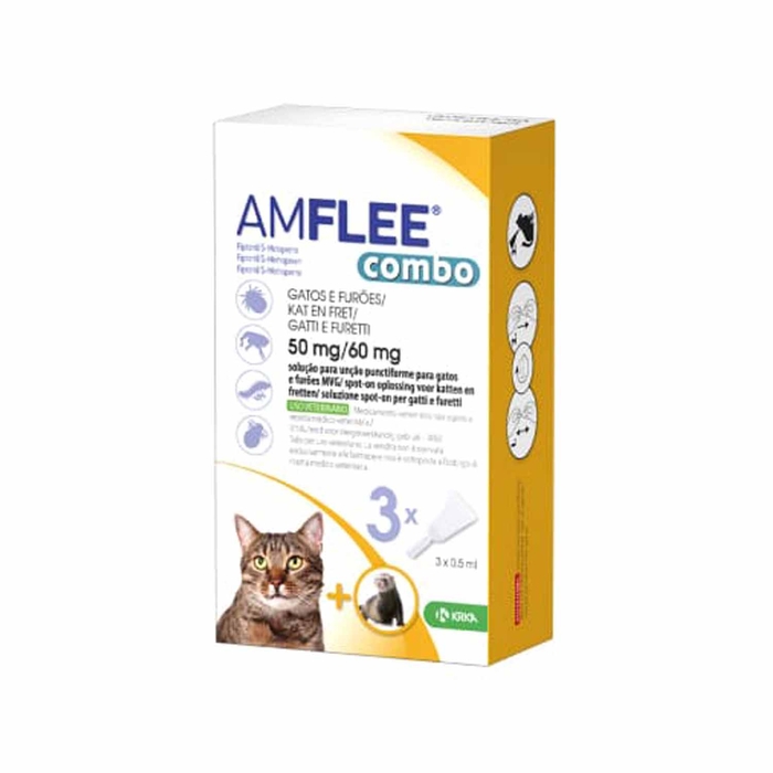 Amflee Combo Gatos/Furões - 3 pipetas - Amflee - 3838989733711