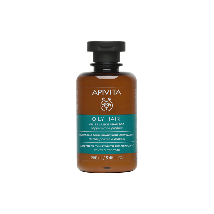 Apivita Oil Balancing Shampoo - 250mL - Apivita - 5201279080426