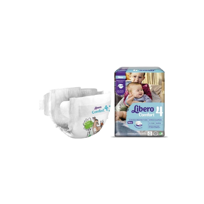 Libero Comfort 4 (7-11kg) - 26 fraldas - Libero - 7322541116822
