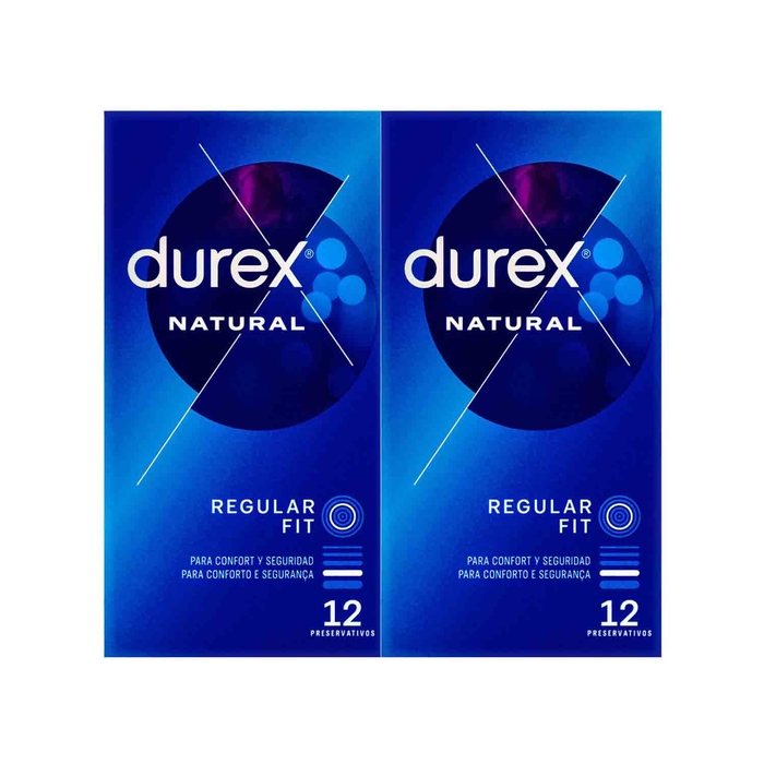 Durex Natural Preservativos - 2x12un - Durex - 5601217127075
