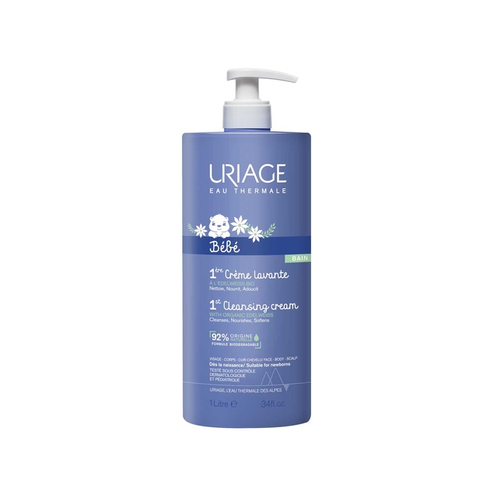 Uriage Baby 1º Washing Cream - 1000mL - Uriage - 3661434008689
