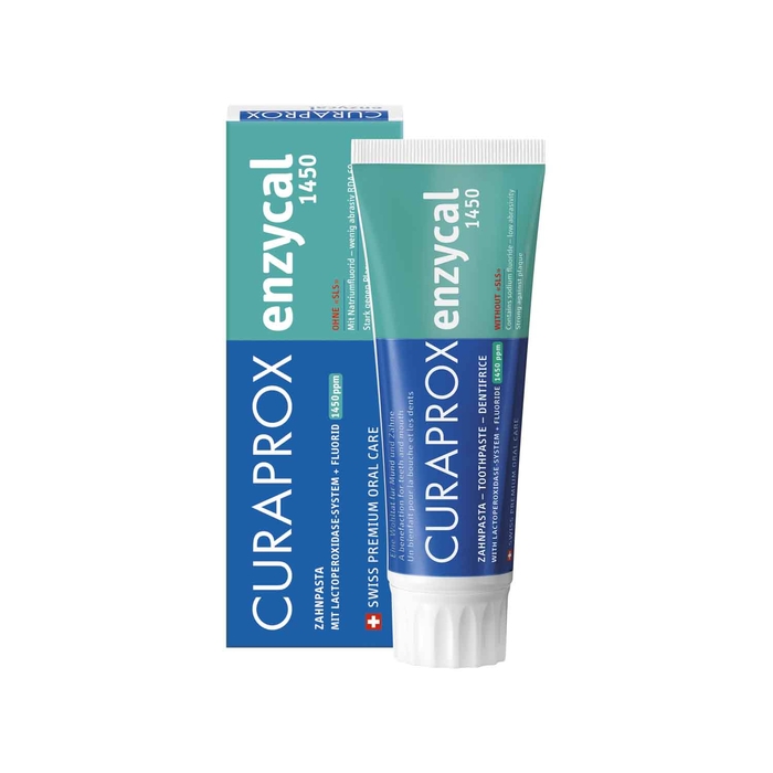 Curaprox Enzycal 1450 Pasta Dentes - 75mL - Curaprox - 7612412070002