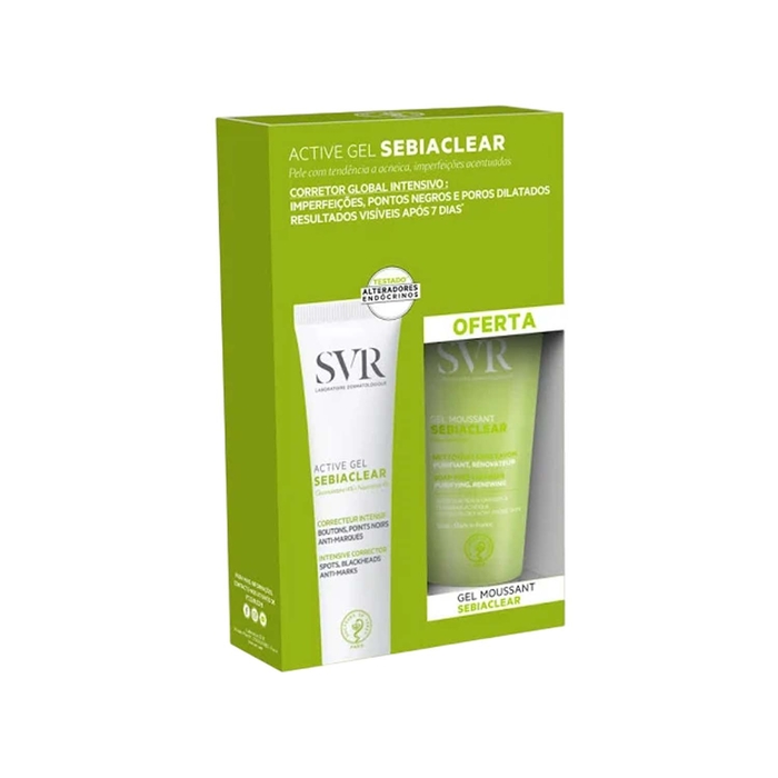 SVR Sebiaclear Active Gel 40 mL + Regalo Gel de Limpeza Purificante 55mL  - SVR - 2100128656405