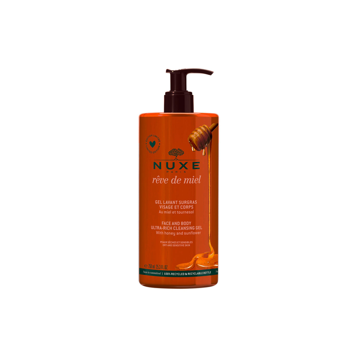 Nuxe Rêve de Miel Nourishing Cleansing Gel - 750mL - Nuxe - 3264680025891