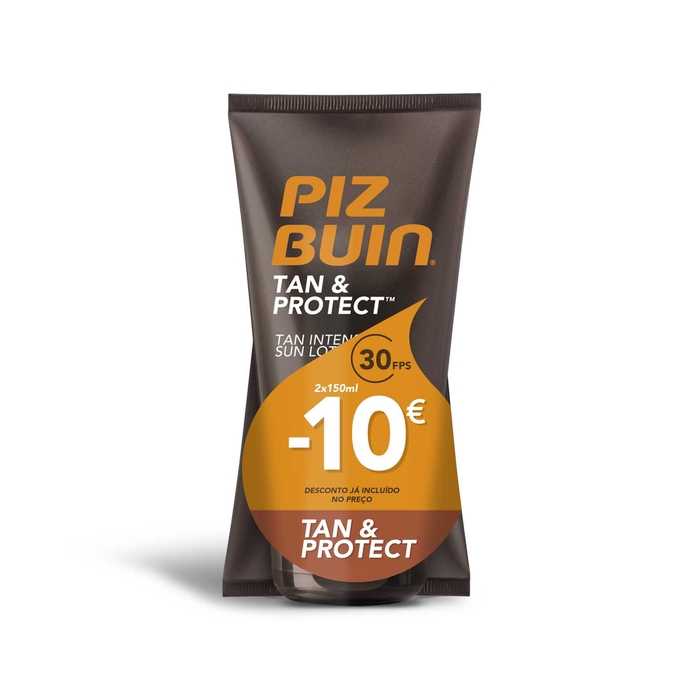 Piz Buin Tan & Protect Loção Solar SPF30 - 2x150mL - PIZ BUIN - 3574661680576