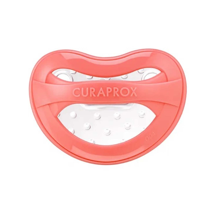 Curaprox Baby Chupeta Silicone Tamanho 0 - Coral - Curaprox - 7612412427233