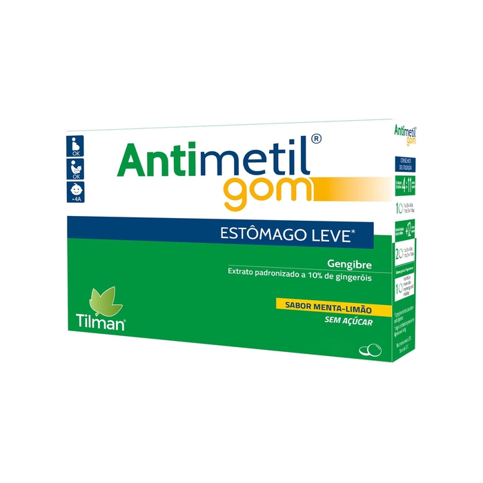Antimetil Gom Estômago Leve - 12 gomas - Tilman - 7270298
