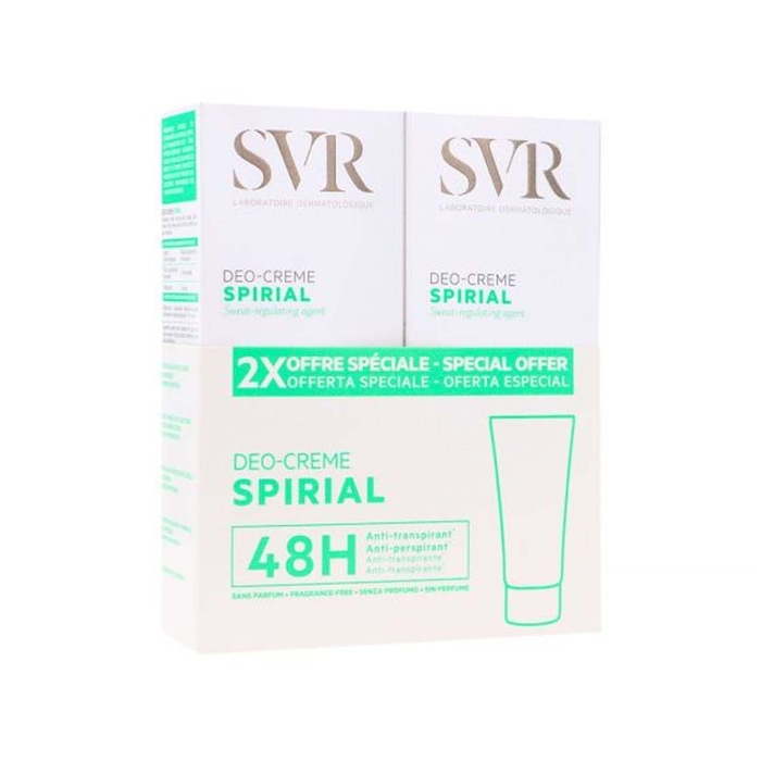 SVR Spirial Antiperspirant Deodorant Cream - 2x50 mL  - SVR - 3662361002771