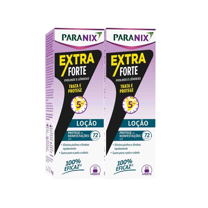 Paranix Extra Forte Loção Piolhos e Lêndeas - 2x100mL - Paranix - 7345868