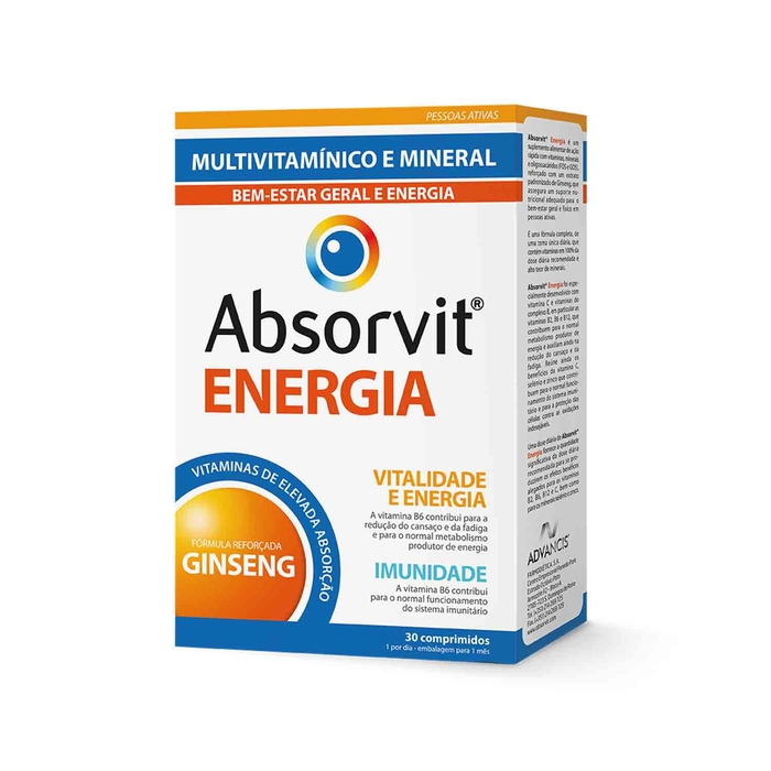 Absorvit Energy - 30 tablets  - ABSORVIT - 5601653005692