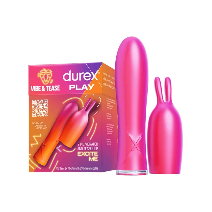 Durex Play Estimulador de Clítoris y Vibrador 2 en 1 - Durex - 5011417588895
