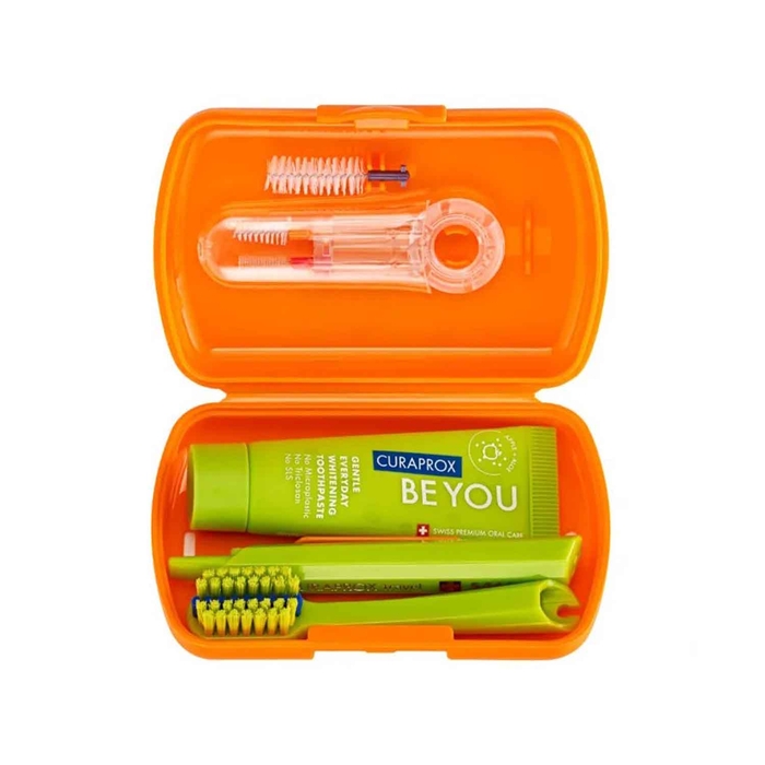 Curaprox Ortho Kit Viagem - Laranja - Curaprox - 7612412431391