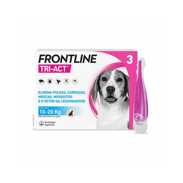Frontline Tri-Act 10-20kg - 3 pipettes - Frontline - 3661103045748