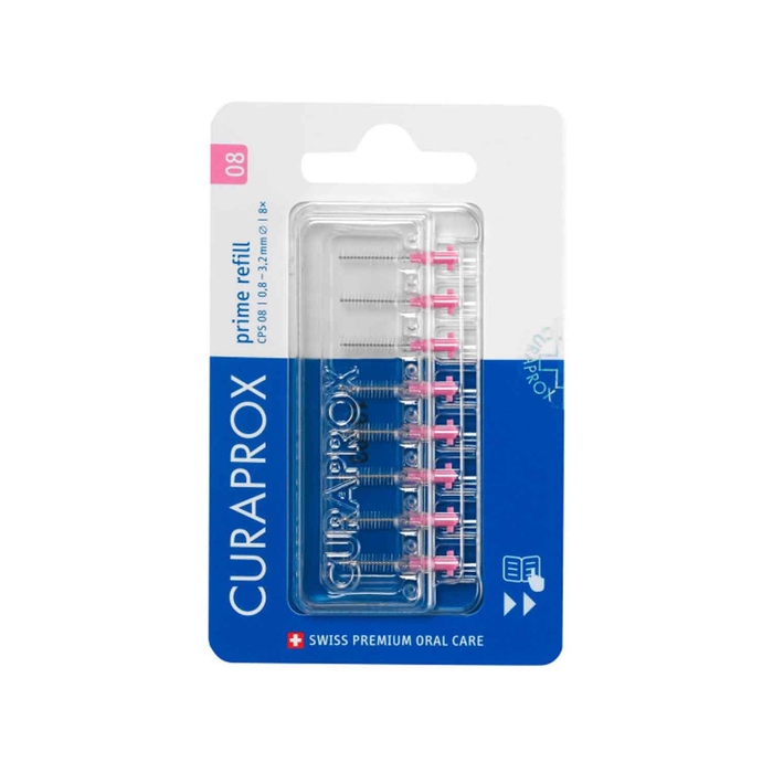 Curaprox Prime CPS 08 Escovilhão Refill - 8un - Curaprox - 7612412426533