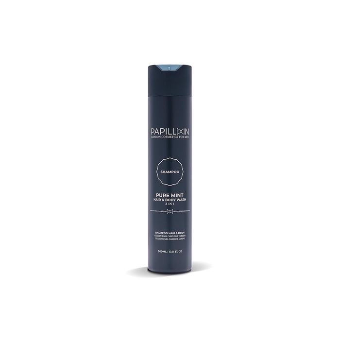 Papillon Pure Mint Shampoo Hair and Body - 300mL - Papillon - 7483222