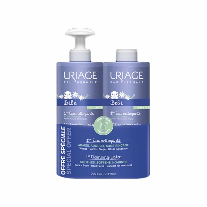 Uriage Bebé 1º Água Limpeza - 2x500mL - Uriage - 3661434009938