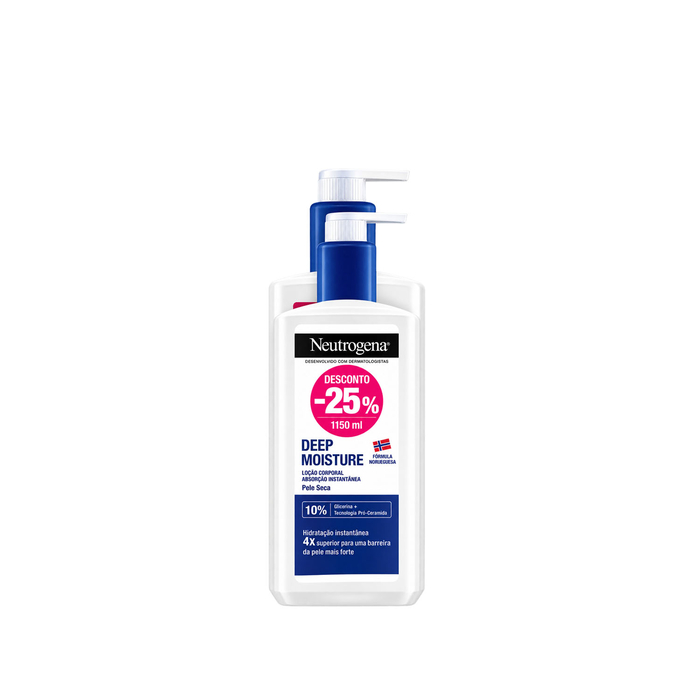 Neutrogena Hidratação Profunda Loção Corporal 750mL+400mL - Promo -25% - NEUTROGENA - 3574661879185