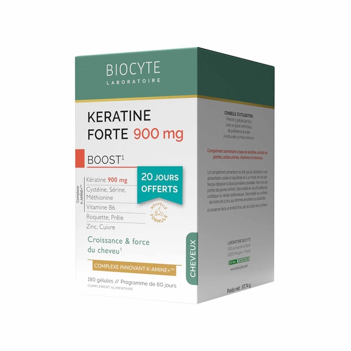 Biocyte Keratine Forte Refuerzo 900mg - 3x40caps - BIOCYTE - 3760289222407