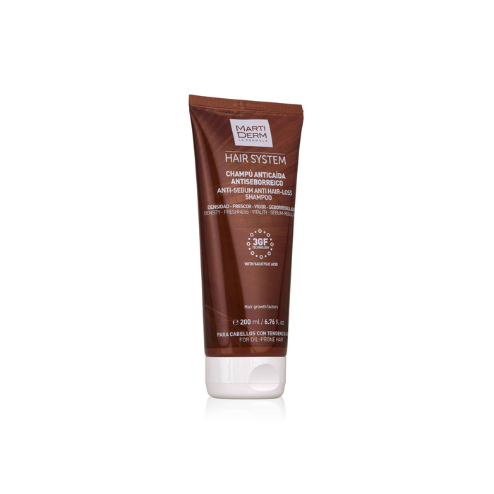 Martiderm Hair System Anti-Seborrheic Anti-Hair Loss Shampoo - 200mL - Martiderm - 8437015942100