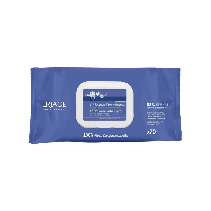 Uriage Bebé 1º Toalhete Limpeza - 70un - Uriage - 3661434008757