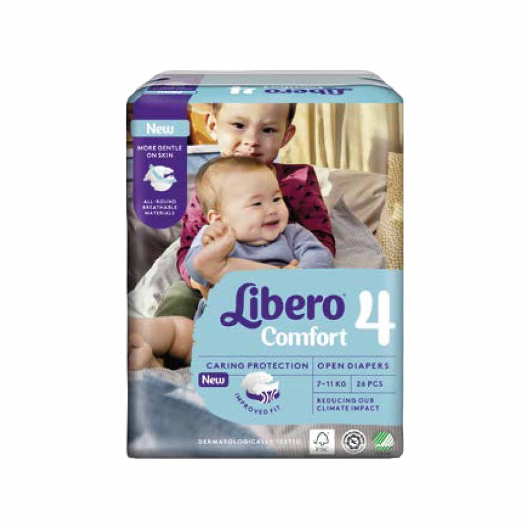 Buy Libero Comfort (7-11kg) 26 diapers 6263624 VanitySoul®