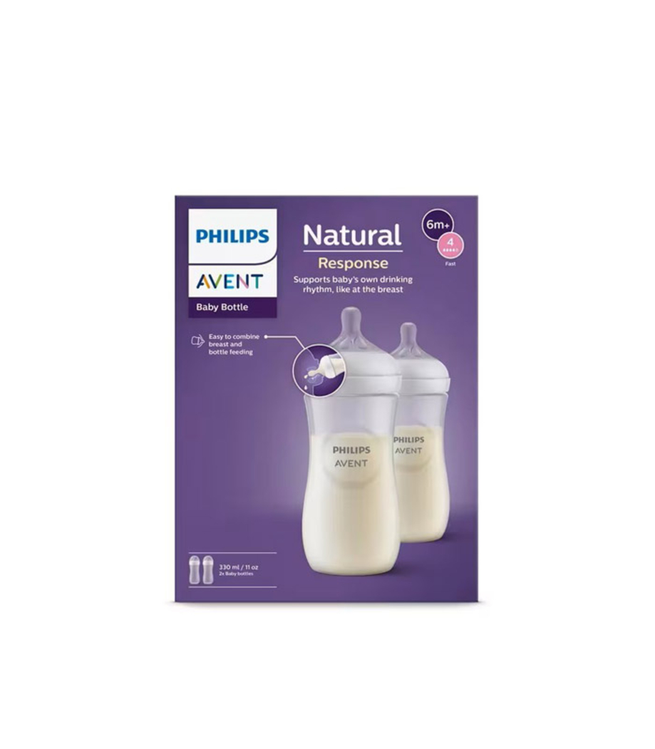 Buy Philips Avent Natural Response Baby Bottle 6+ Months Teat 4 ...