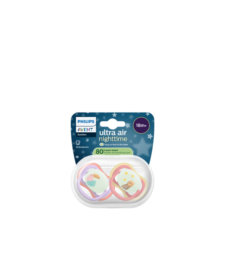 Buy Philips Avent Ultra Air Nighttime Pacifier 18+ Months – 2 Units ...